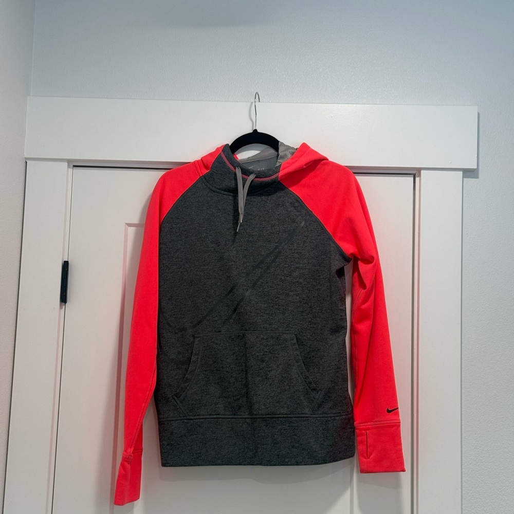 Gray and Red Hoodie